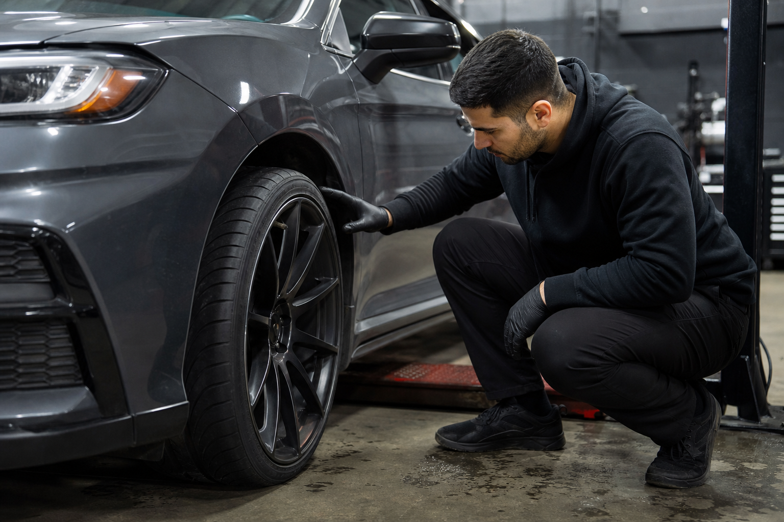 Compatibility with Stock Splash Guards: Will the stock GM splash guards be sufficient to protect the paint from stones and debris if the Vossen rims cause the tires to protrude more from the fender? - Limitless Tire
