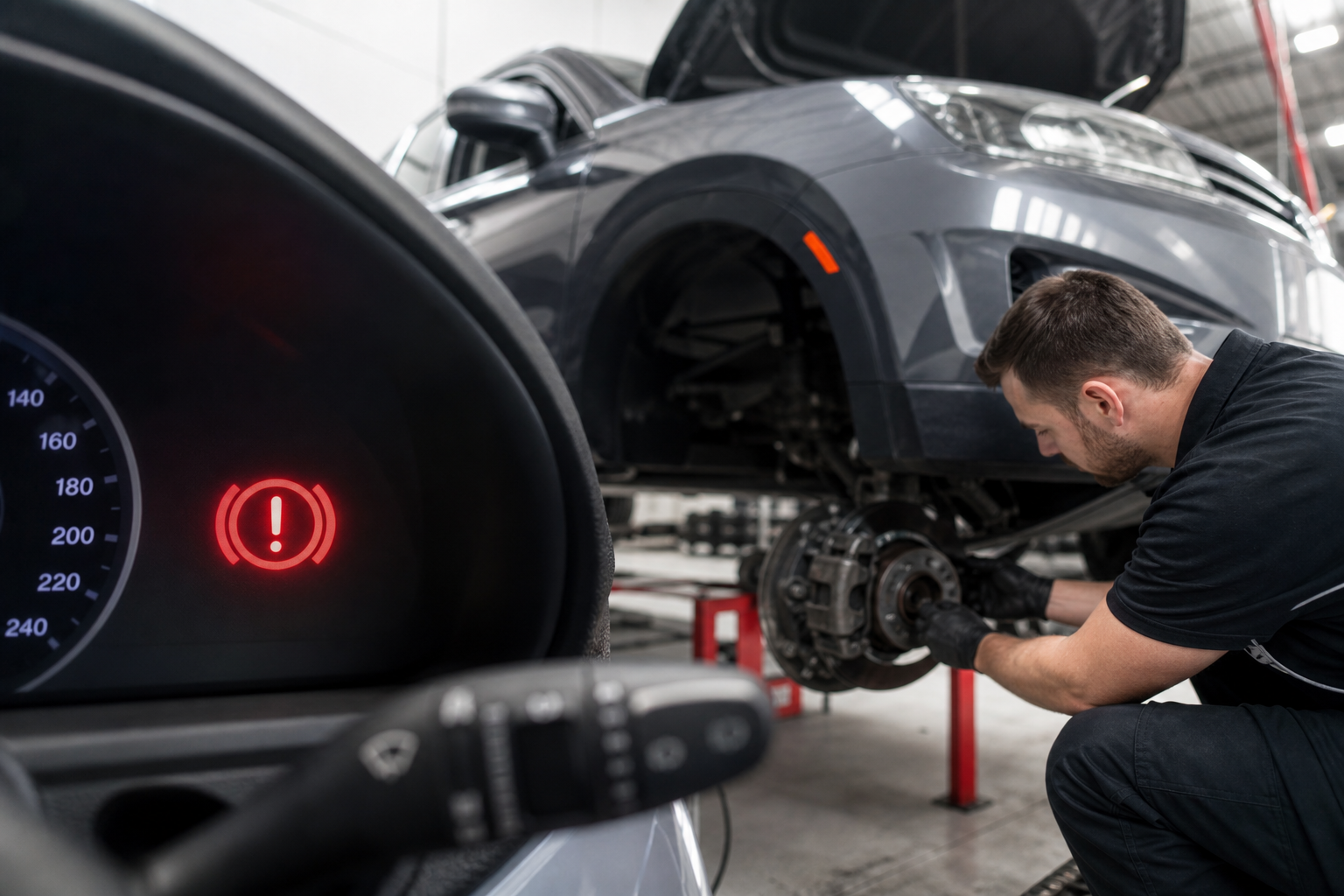Stay Safe on the Road: Decoding the Dashboard Warning Light Brake - Limitless Tire