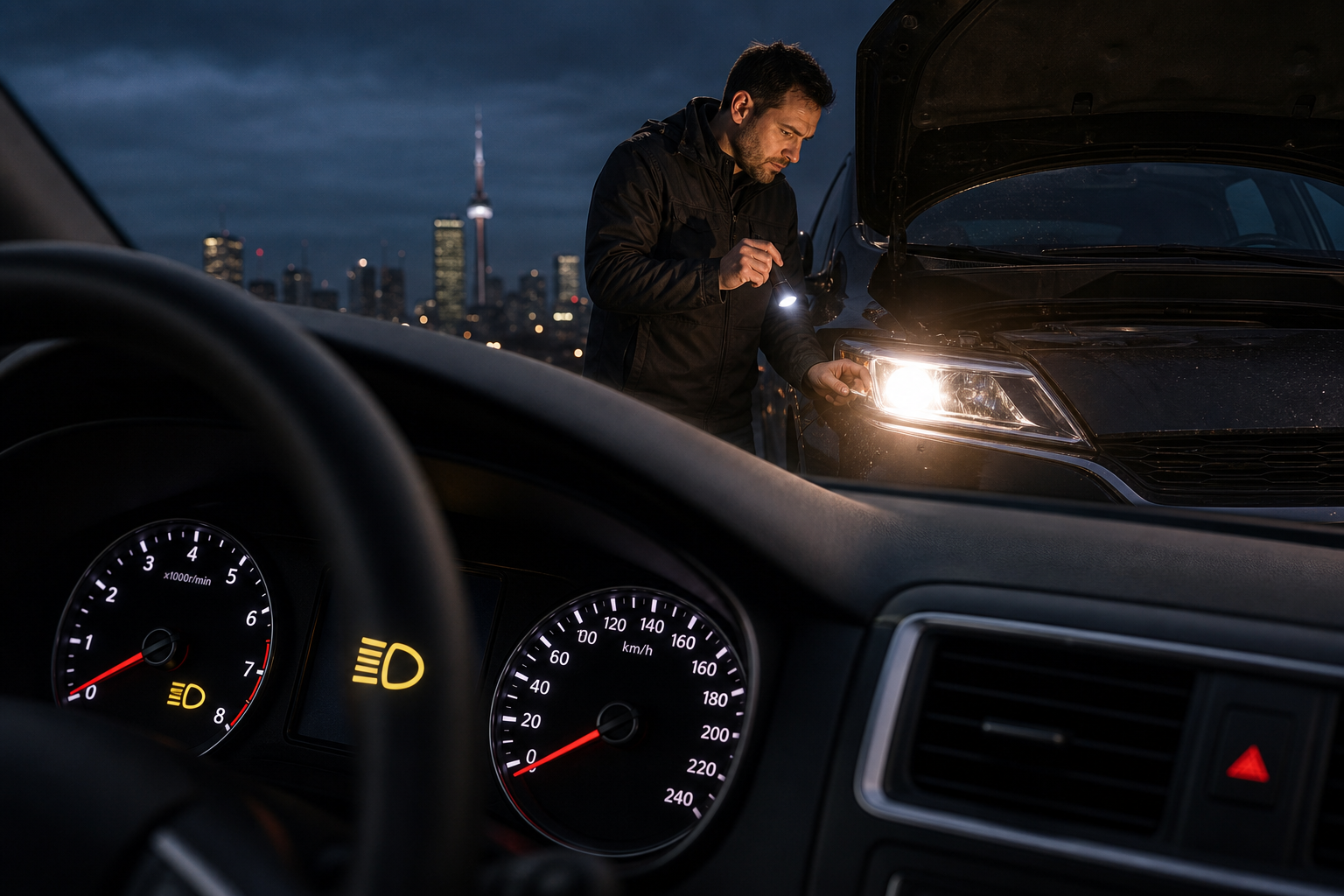 Guiding You Through the Darkness: Dashboard Warning Light Headlights Explained - Limitless Tire