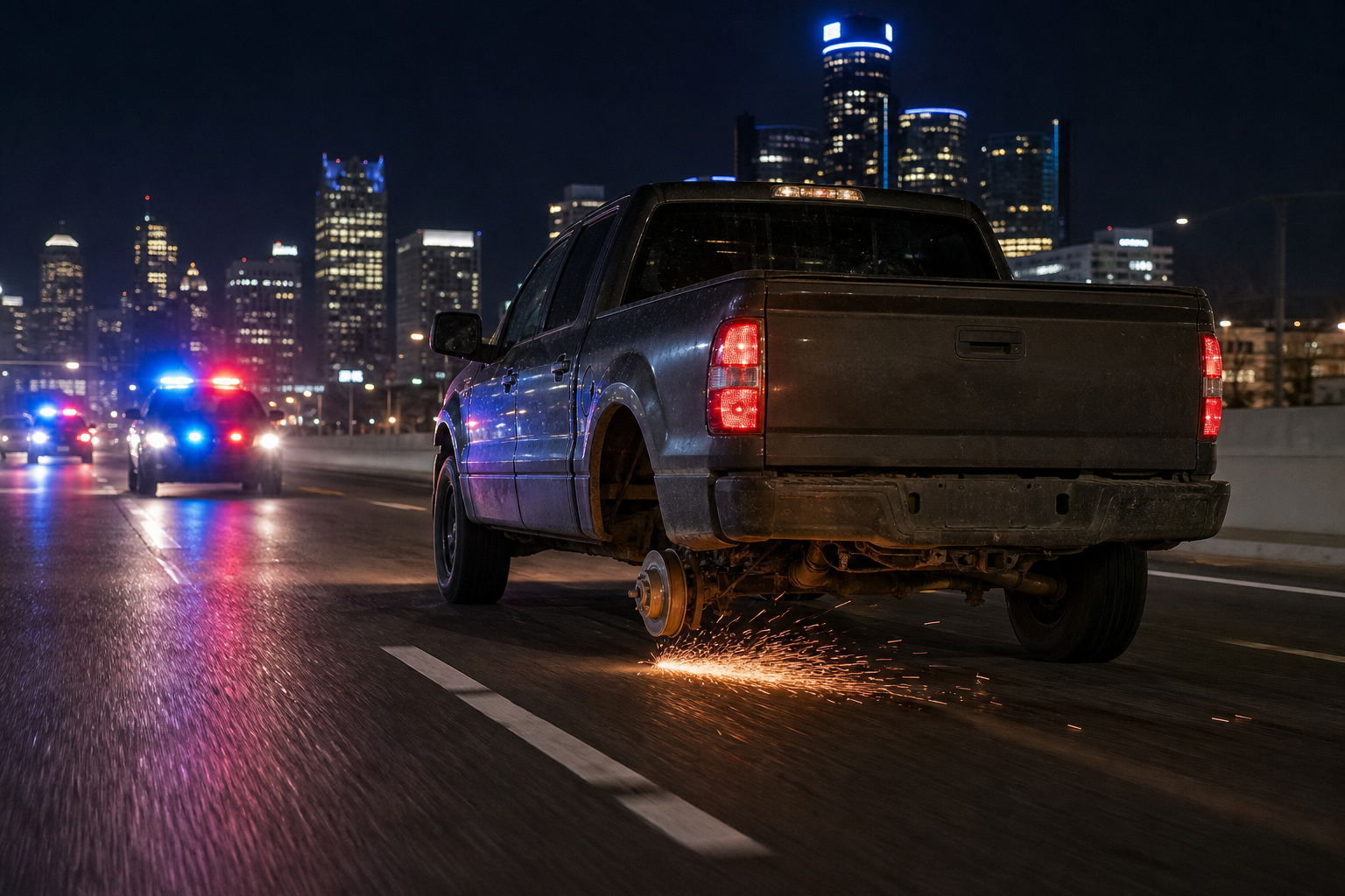 Motor City Mayhem: Elusive Suspect Navigates Stolen Three-Tired Truck, Keeping Michigan Authorities on High Alert - Limitless Tire
