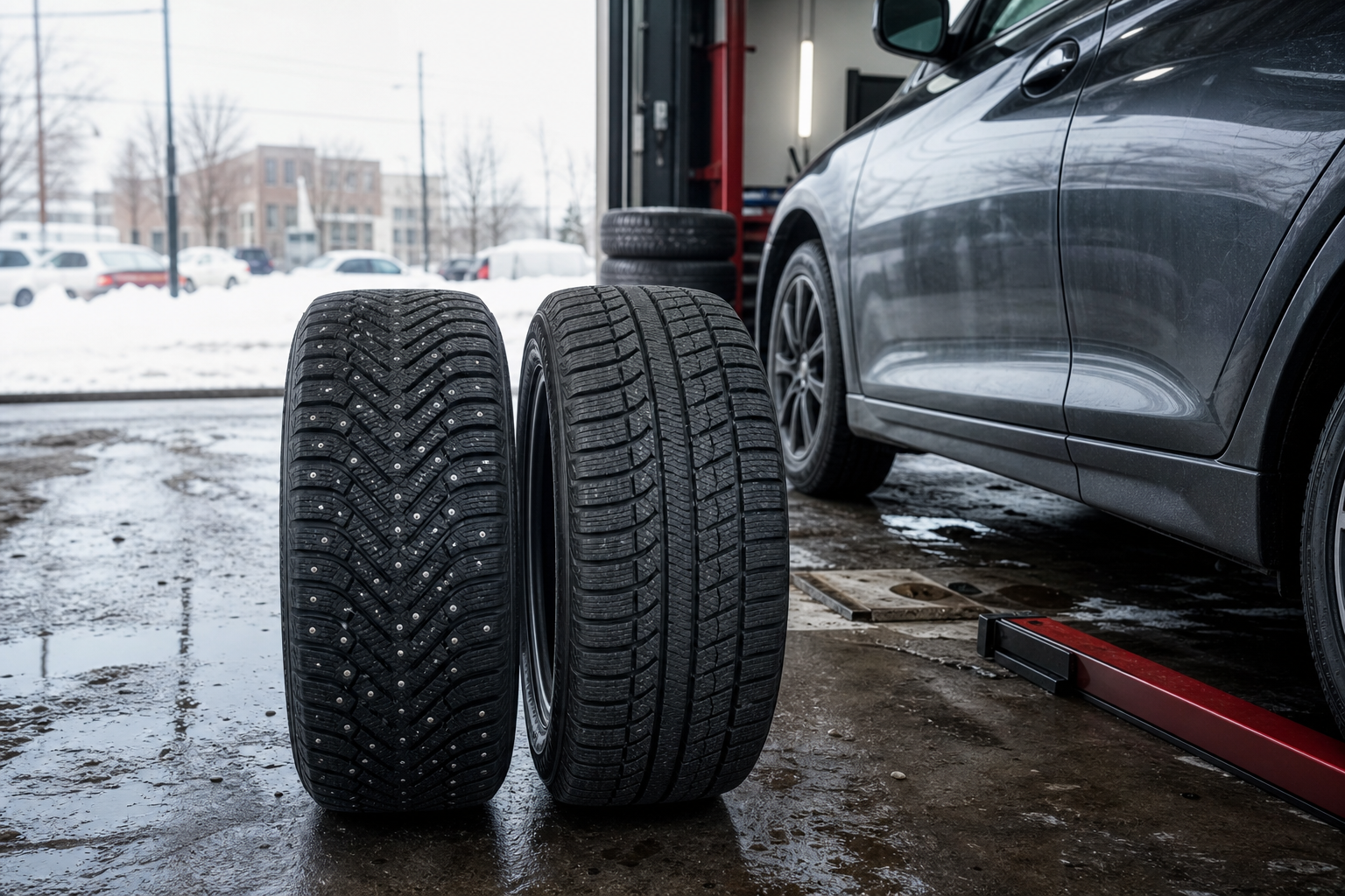 Studded vs Studless Winter Tires for Ontario Drivers - Limitless Tire